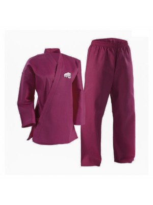 red cotton martial arts uniform